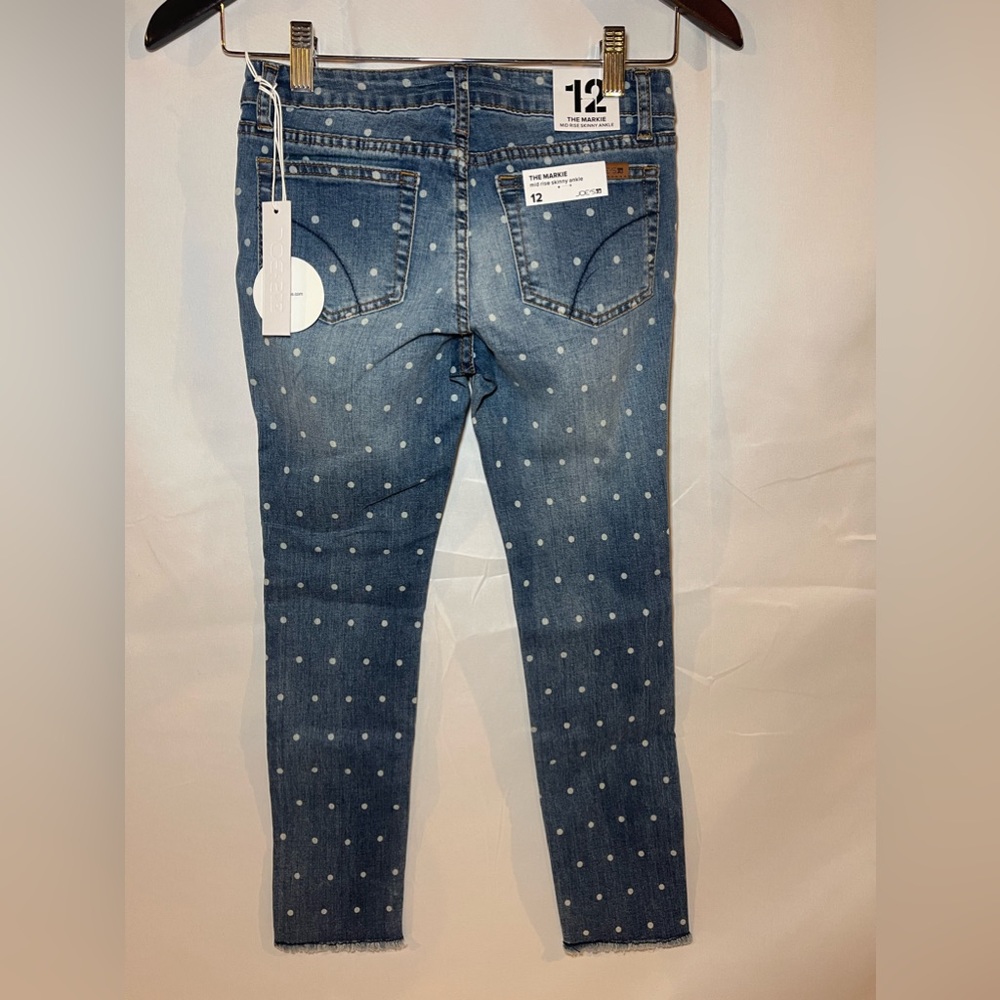 Joe's So Soft Girls Polka Dot Distress Jeans Size 12 NWT - Picture 9 of 10